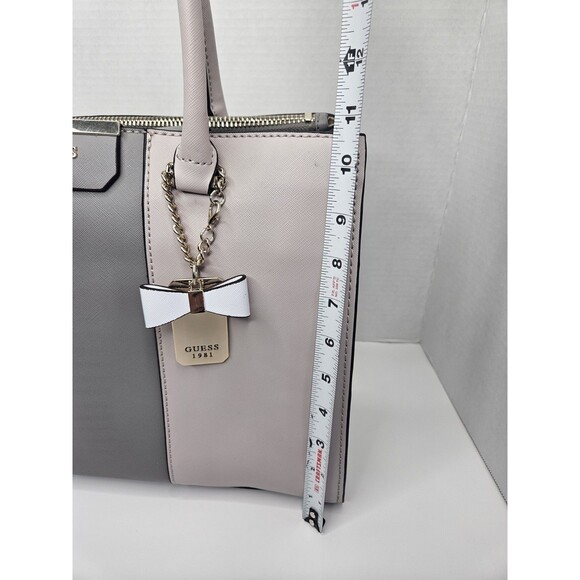 GUESS Cloud Multi Ryann Colorblock Society Carryall Tote Purse Bag Satchel - Picture 8 of 12